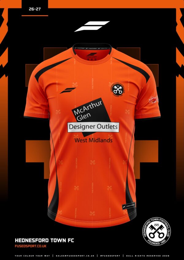 HTFC 2026/27 Men’s First Team Home Goalkeeper Kit – Orange – Children ...
