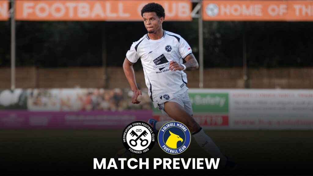 A graphic saying 'match preview: Hednesford vs Solihull'