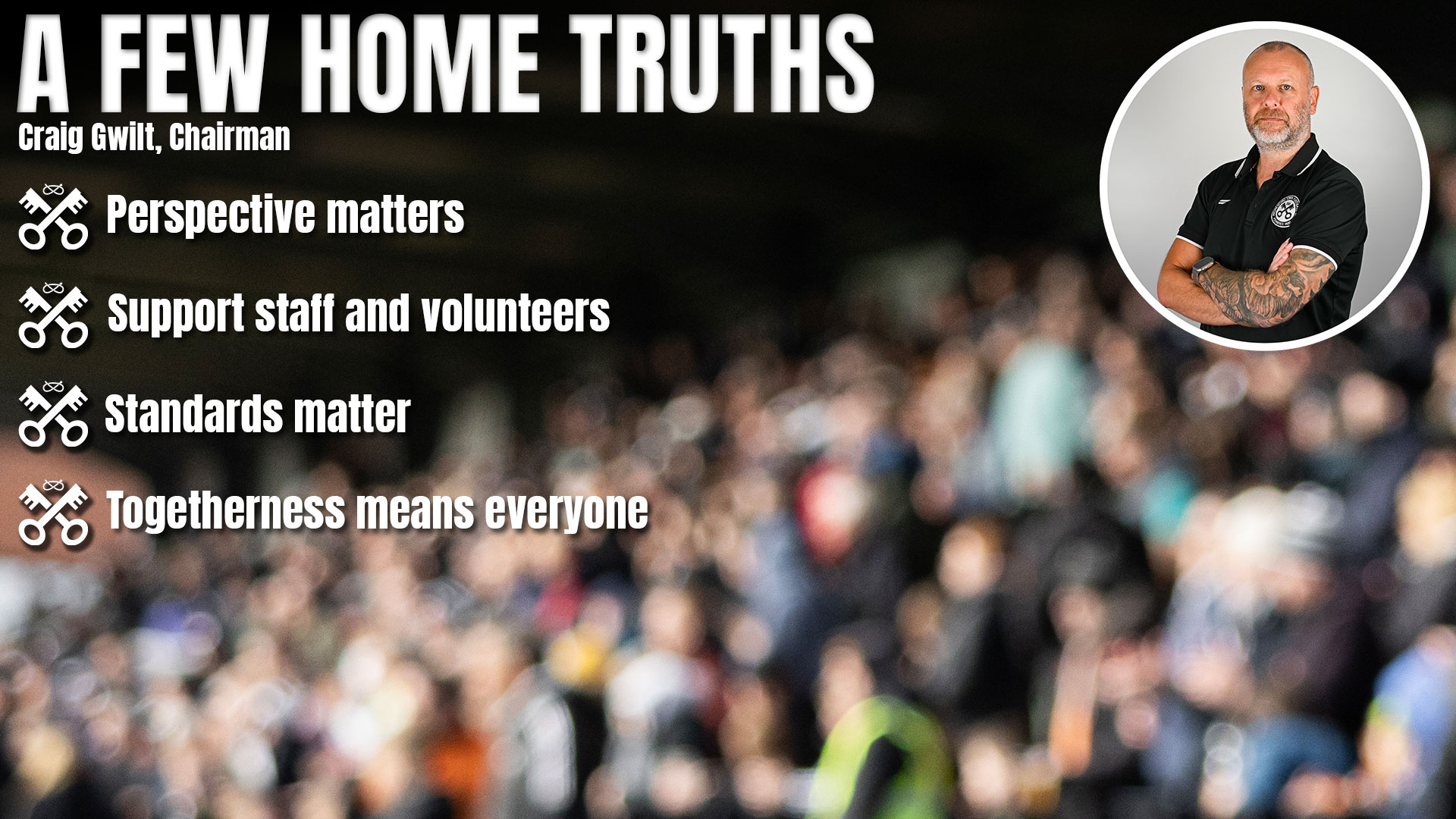 A graphic outlining the topics discussed in the chairman's latest blog